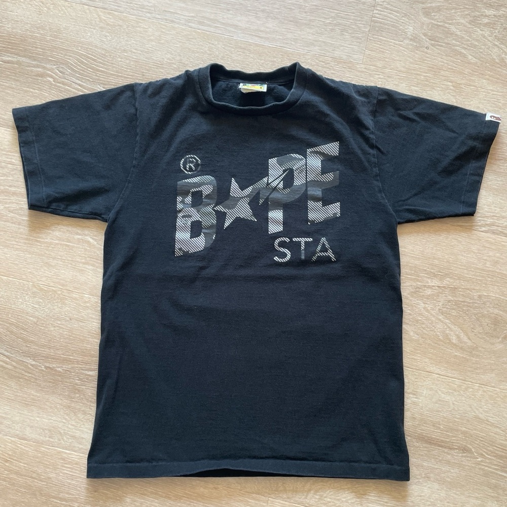 BAPE STA Camo T-shirt Double Sided Size Small Authentic A Bathing Ape